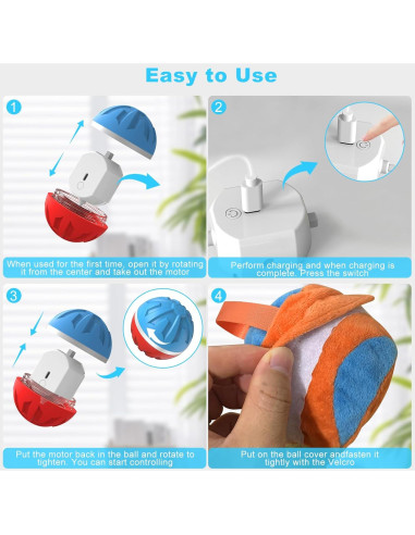 Bola Interactiva para Perros Bolpetizo 8.18cm Control Remoto