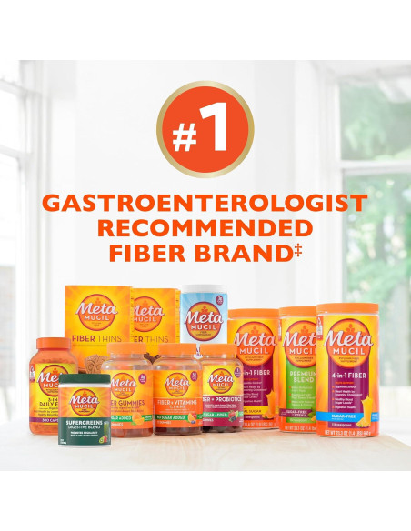 Metamucil Suplemento de Fibra 4-en-1 Sin Azúcar 180 Porciones Metamucil Suplemento de Fibra 4-en-1 Sin Azúcar 180 Porciones