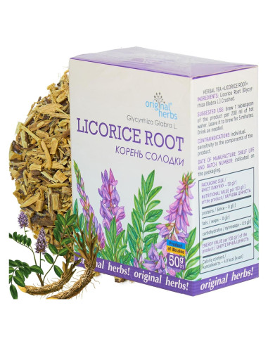 Té de raíz de regaliz 50g - Hierbas originales, puro y natural