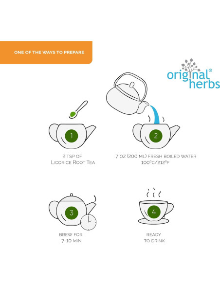 Té de raíz de regaliz 50g - Hierbas originales, puro y natural