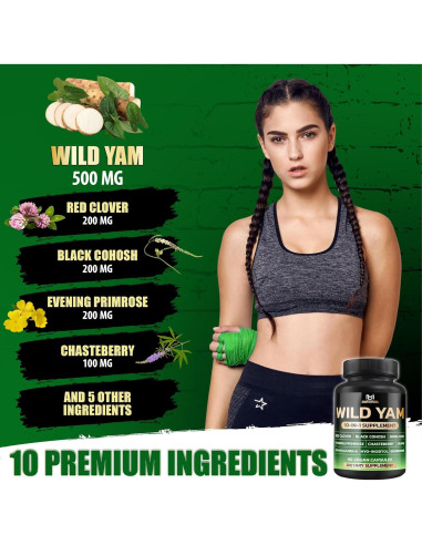 Suplemento de Ñame Silvestre BMVINVOL 90 Cápsulas - Equilibrio Hormonal