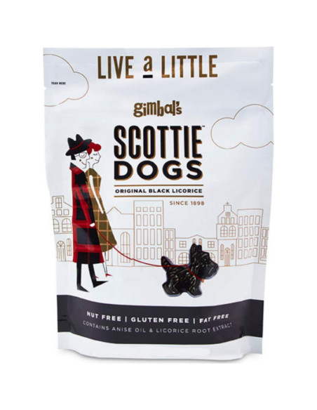 Caramelos Gimbal's Perros Scottie Regaliz Natural 340g