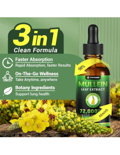 Gotas de Mullein vivcmin 60 ml - Suplemento Herbal Respiratorio 2