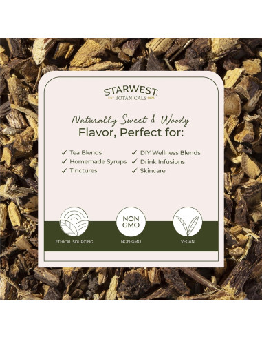 Raíz de Regaliz Orgánica Starwest Botanicals 0.45 kg
