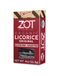 Dulces de Regaliz Orgánico ZOT Original 68g (Paquete de 6)