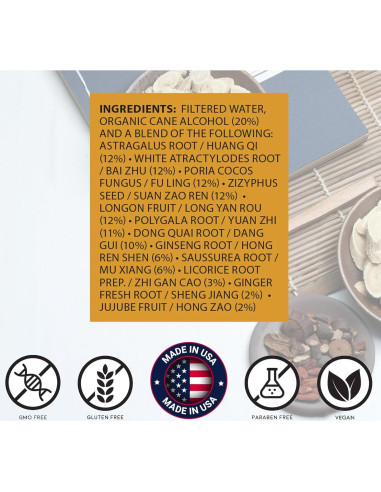 Ginseng y Longan Gui Pi Tang - Extracto Herbal 30 ml x 2