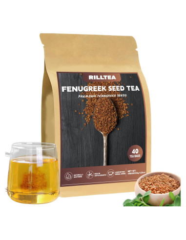 Té de Fenogreco Rilltea 40 Bolsitas Sin Cafeína y OGM