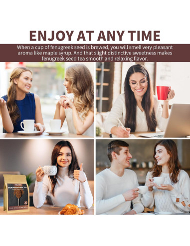 Té de Fenogreco Rilltea 40 Bolsitas Sin Cafeína y OGM