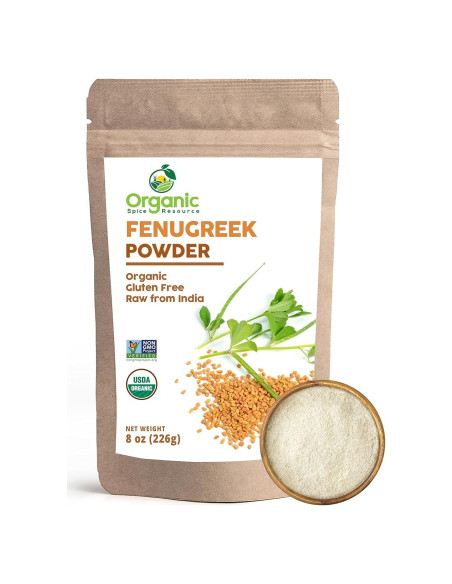 Polvo de Fenogreco Orgánico 226g - SHOPOSR, Aprobado USDA