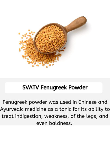 Polvo de Semilla de Fenogreco SVATV 227g - Cuidado Cabello y Piel