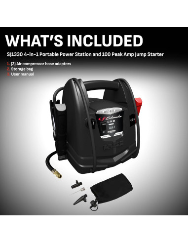 Arrancador 4 en 1 Schumacher SJ1330 1000A Compresor 150 PSI