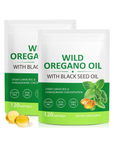 Cápsulas de Aceite de Orégano Orgánico 6000mg ReliCo - 120 Unidades