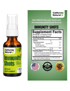 Inyecciones de Inmunidad Natural California 30ml Jengibre y Orégano 2