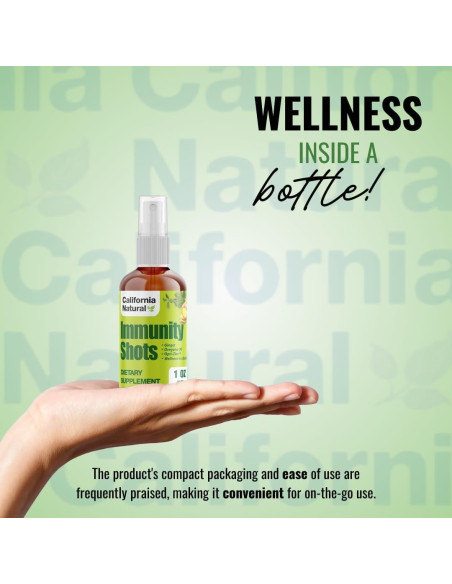 Inyecciones de Inmunidad Natural California 30ml Jengibre y Orégano