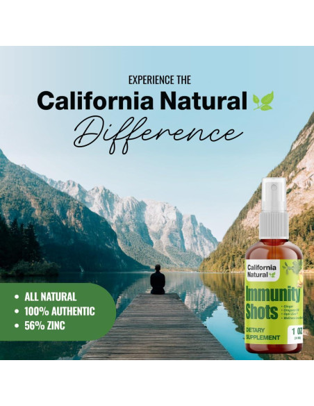 Inyecciones de Inmunidad Natural California 30ml Jengibre y Orégano