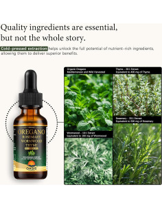 Gotas de Aceite de Orégano Orgánico Oasisforce 29.57 ml 2
