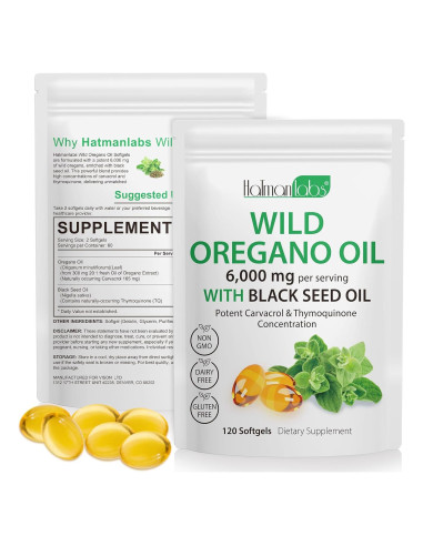 Cápsulas de Aceite de Orégano Tooffi 6000mg 120 Unidades