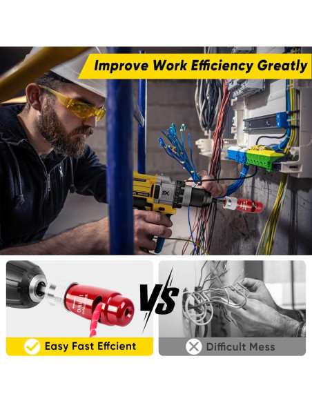 Desforradora de Alambre Mriykio 8 en 1 para Taladro