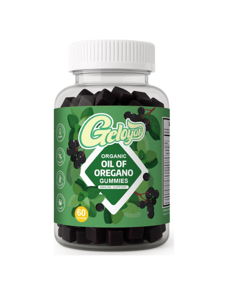 Gomitas Veganas Geloyar con Aceite de Orégano y Semilla Negra - 60 Unidades