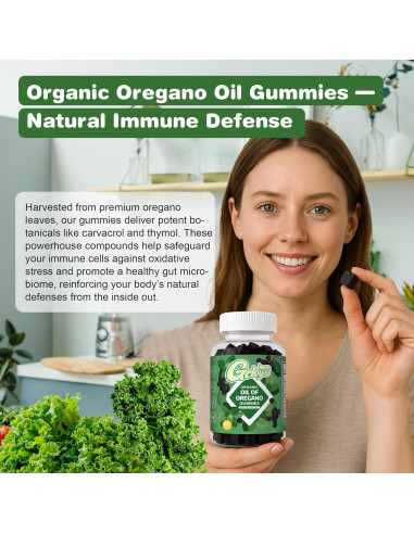 Gomitas Veganas Geloyar con Aceite de Orégano y Semilla Negra - 60 Unidades