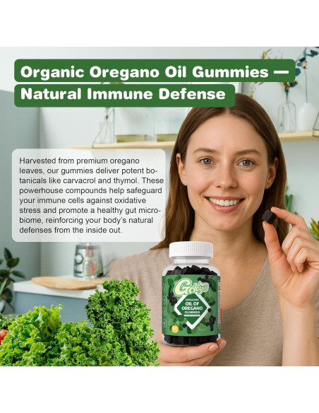 Gomitas Veganas Geloyar con Aceite de Orégano y Semilla Negra - 60 Unidades
