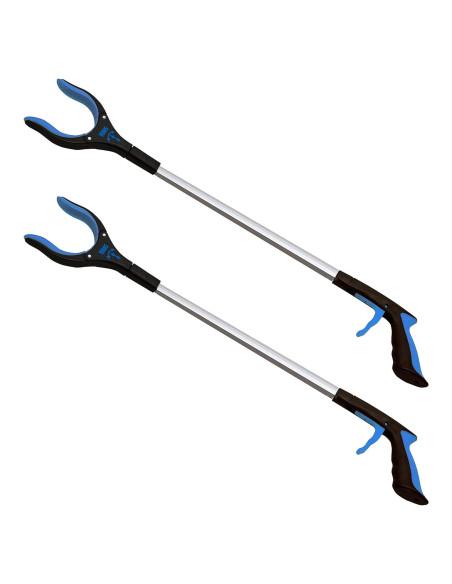 Agarrador Extra Largo RMS 86 cm con Mandíbula Giratoria - Azul