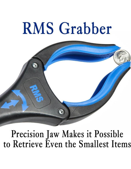 Agarrador Extra Largo RMS 86 cm con Mandíbula Giratoria - Azul