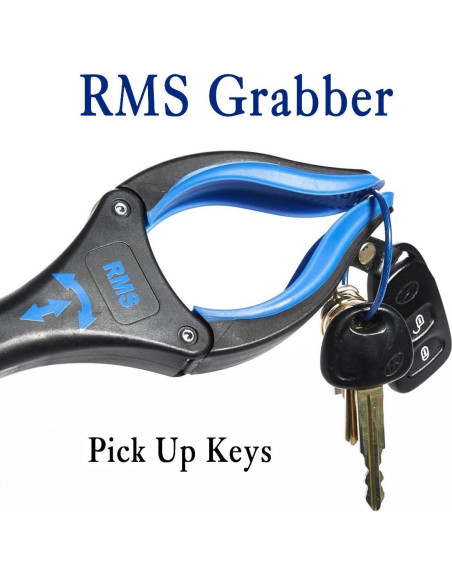 Agarrador Extra Largo RMS 86 cm con Mandíbula Giratoria - Azul