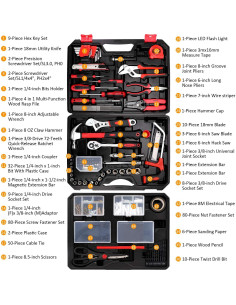 Kit de Herramientas KingTool 325 Piezas para Hogar y Auto 2