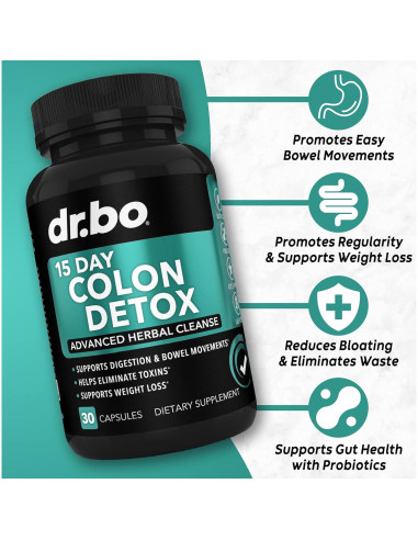 Limpiador de Colon Detox Dr. Bo - 15 Días - Laxante Natural