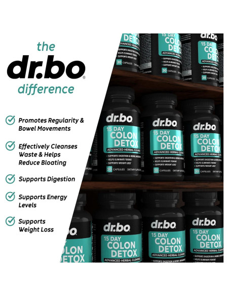 Limpiador de Colon Detox Dr. Bo - 15 Días - Laxante Natural