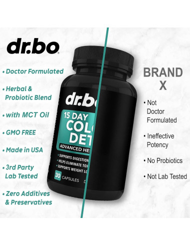 Limpiador de Colon Detox Dr. Bo - 15 Días - Laxante Natural