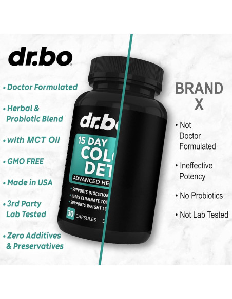 Limpiador de Colon Detox Dr. Bo - 15 Días - Laxante Natural