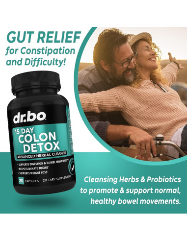 Limpiador de Colon Detox Dr. Bo - 15 Días - Laxante Natural
