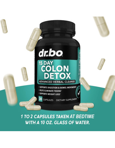 Limpiador de Colon Detox Dr. Bo - 15 Días - Laxante Natural