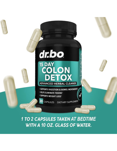 Limpiador de Colon Detox Dr. Bo - 15 Días - Laxante Natural