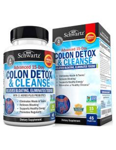 Limpiador de Colon BioSchwartz 45 Cápsulas - Desintoxicación Rápida