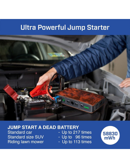 Cargador Portátil HALO Bolt 58830 mWh Oro Rosa 120A