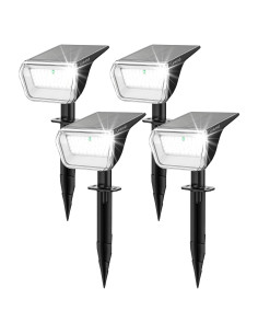 Luces Solares Linkind 60 LEDs IP67 para Jardín 4 Paquete