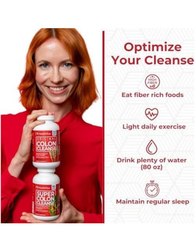 Health Plus Super Colon Cleanse 240 Cápsulas Detox Digestivo