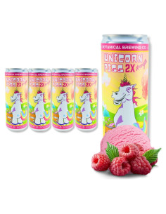 Bebida Espumosa de Kava Unicorn P Botanical Brewing 355 ml 4 Latas