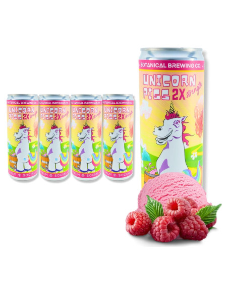 Bebida Espumosa de Kava Unicorn P Botanical Brewing 355 ml 4 Latas