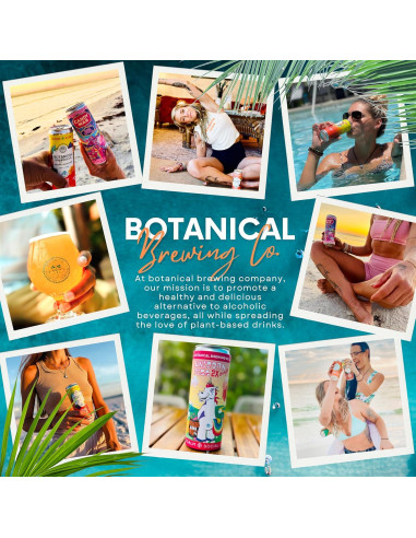 Bebida Espumosa de Kava Unicorn P Botanical Brewing 355 ml 4 Latas