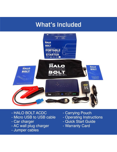 Cargador Portátil HALO Bolt 58830 mWh Oro Rosa 120A