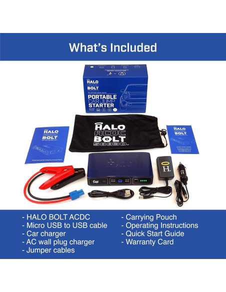 Cargador Portátil HALO Bolt 58830 mWh Oro Rosa 120A