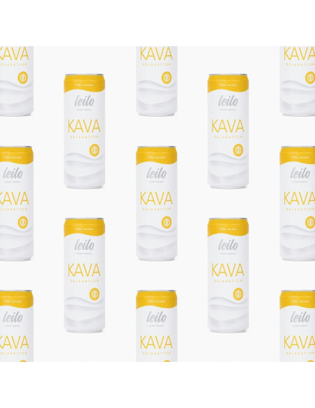 Bebida Mocktail de Pina Colada LEILO - Paquete de 12 Latas 355ml