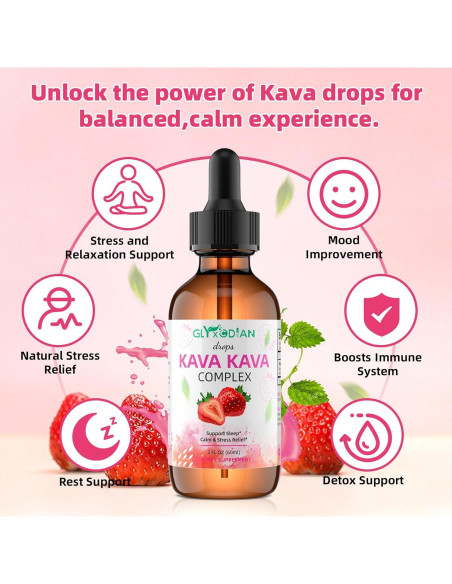 Gotas de Kava Kava Glyxcodian 1500mg - Relajación y Sueño Gotas de Kava Kava Glyxcodian 1500mg - Relajación y Sueño