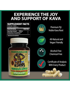 Cápsulas de Kava Primo Kava 50mg - 30 Unidades - Relajación 2
