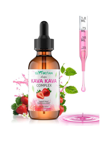 Gotas de Kava Kava Glyxcodian 1500mg - Relajación y Sueño