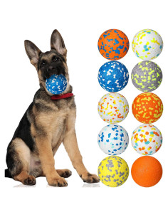 Pelotas de Juguete para Perros Lenwen 10 Pcs 7.62 cm